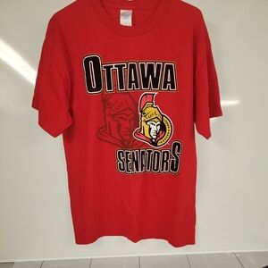 Y2K Ottawa Senators Bold Iconic Red Tee, Large